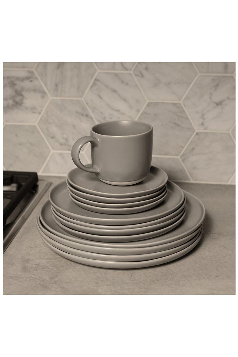 The Salad Set of 4 Plates, Alternate, color, DOVE GREY