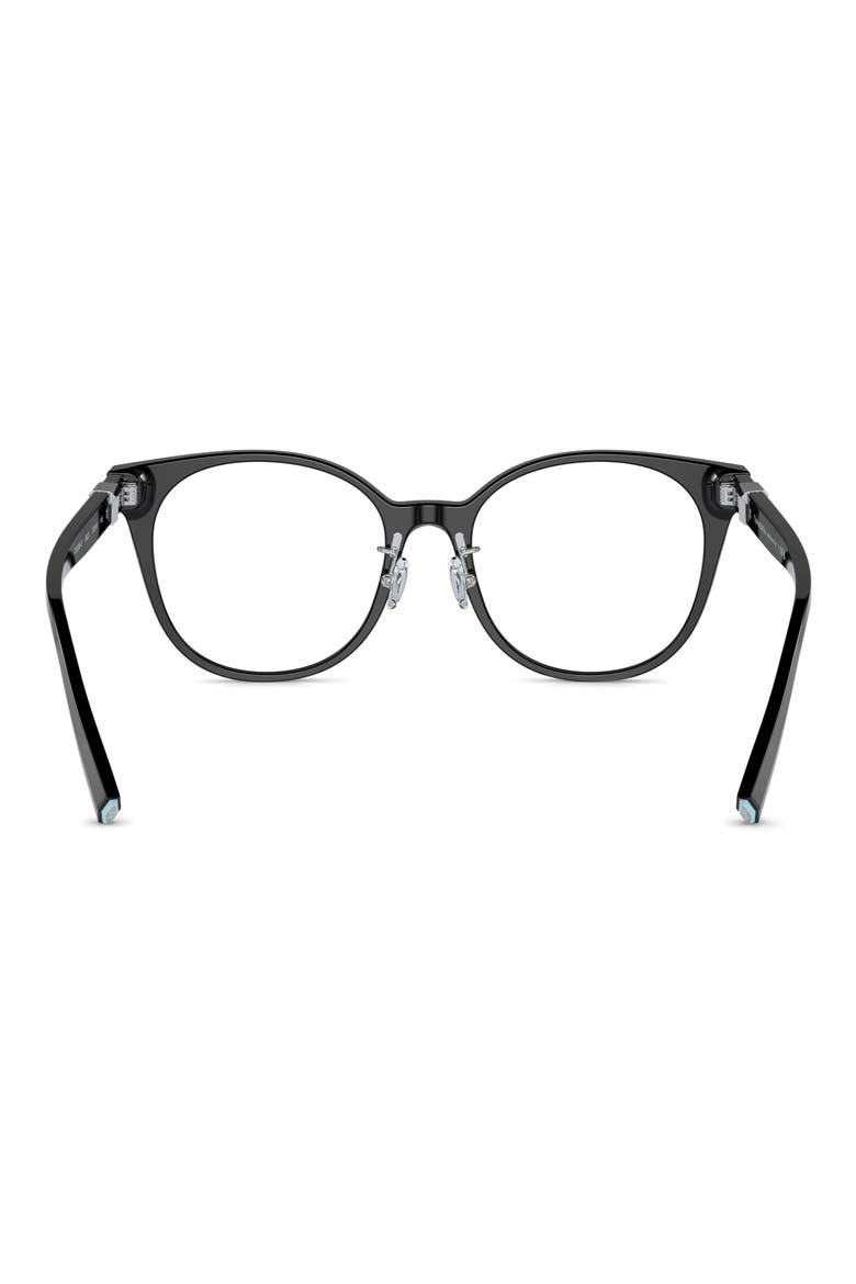Phantos 53mm Round Optical Glasses, Alternate, color, BLACK