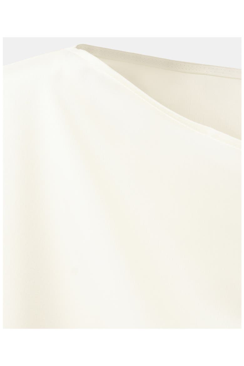 Asymmetric Satin Top, Alternate, color, ECRU