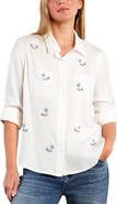 Billy T Sunny Ditsy Floral Embroidered Button-Up Shirt