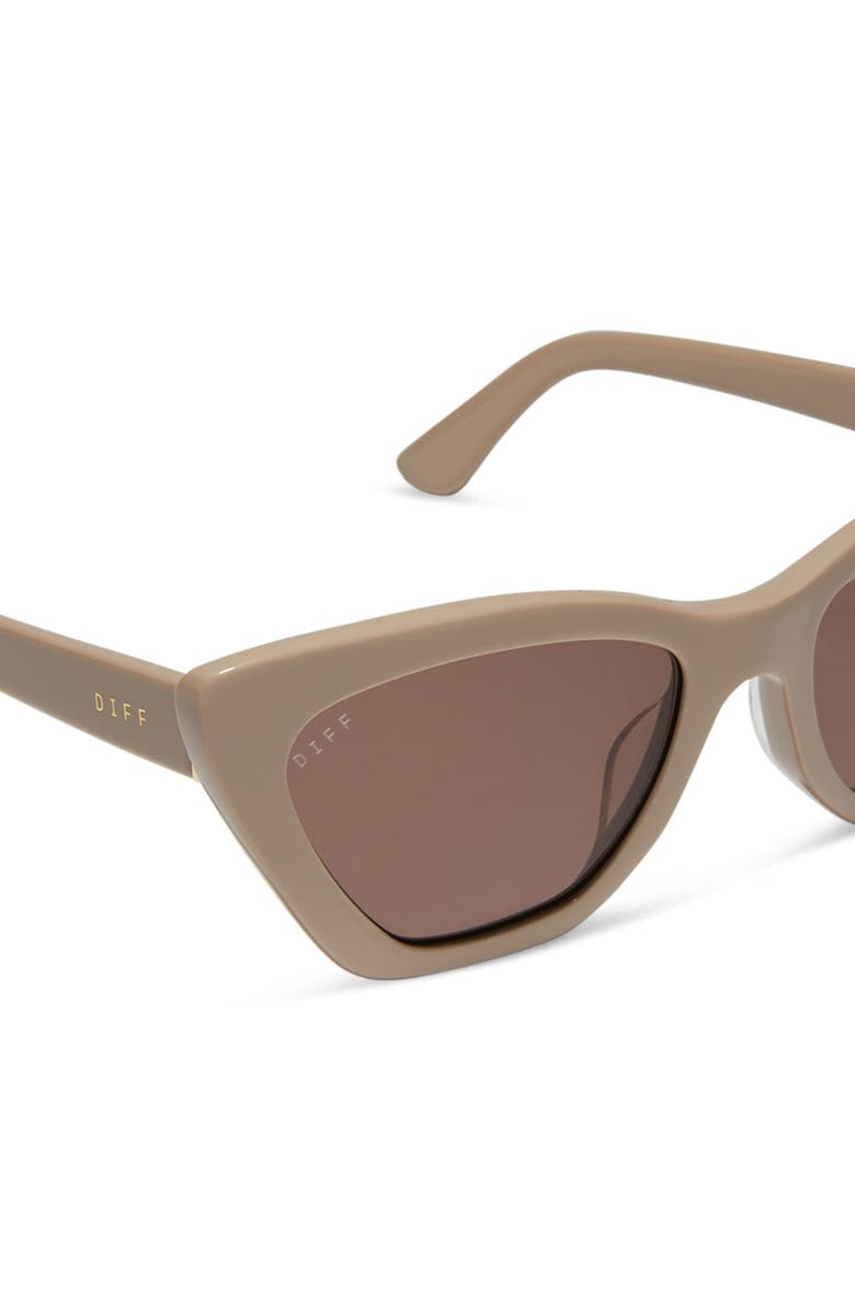 DIFF Camila 55mm Gradient Square Sunglasses, Alternate, color, Brown