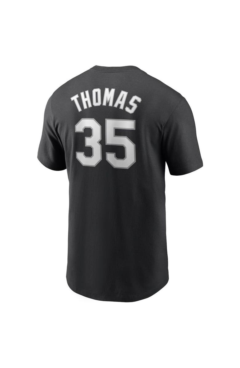 Nike Men's Nike Frank Thomas Black Chicago White Sox Cooperstown Collection Name & Number T-Shirt, Alternate, color, Black
