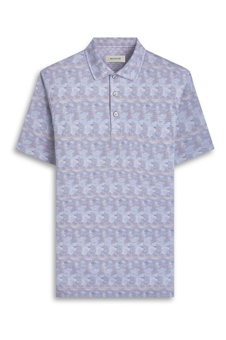 Vincent OoohCotton® Geo Print Polo, Alternate, color, ALMOND