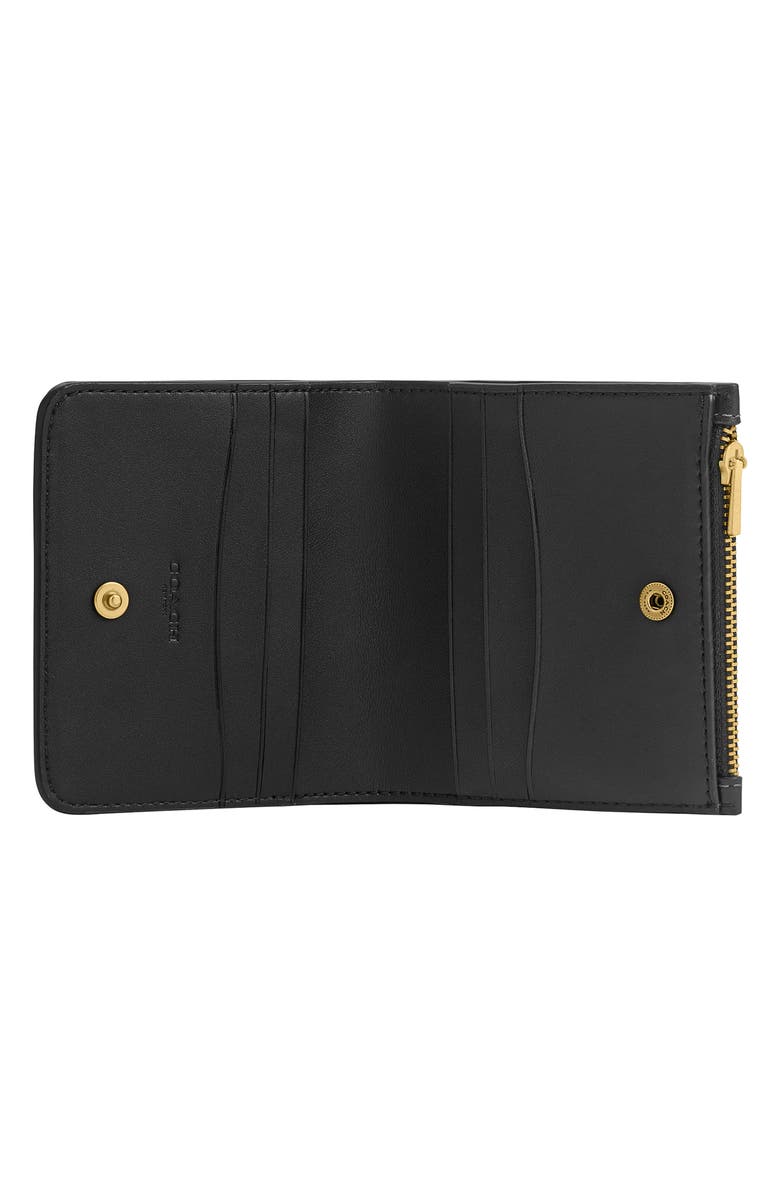 COACH Essential Refine Bifold Leather Card Case, Alternate, color, Black