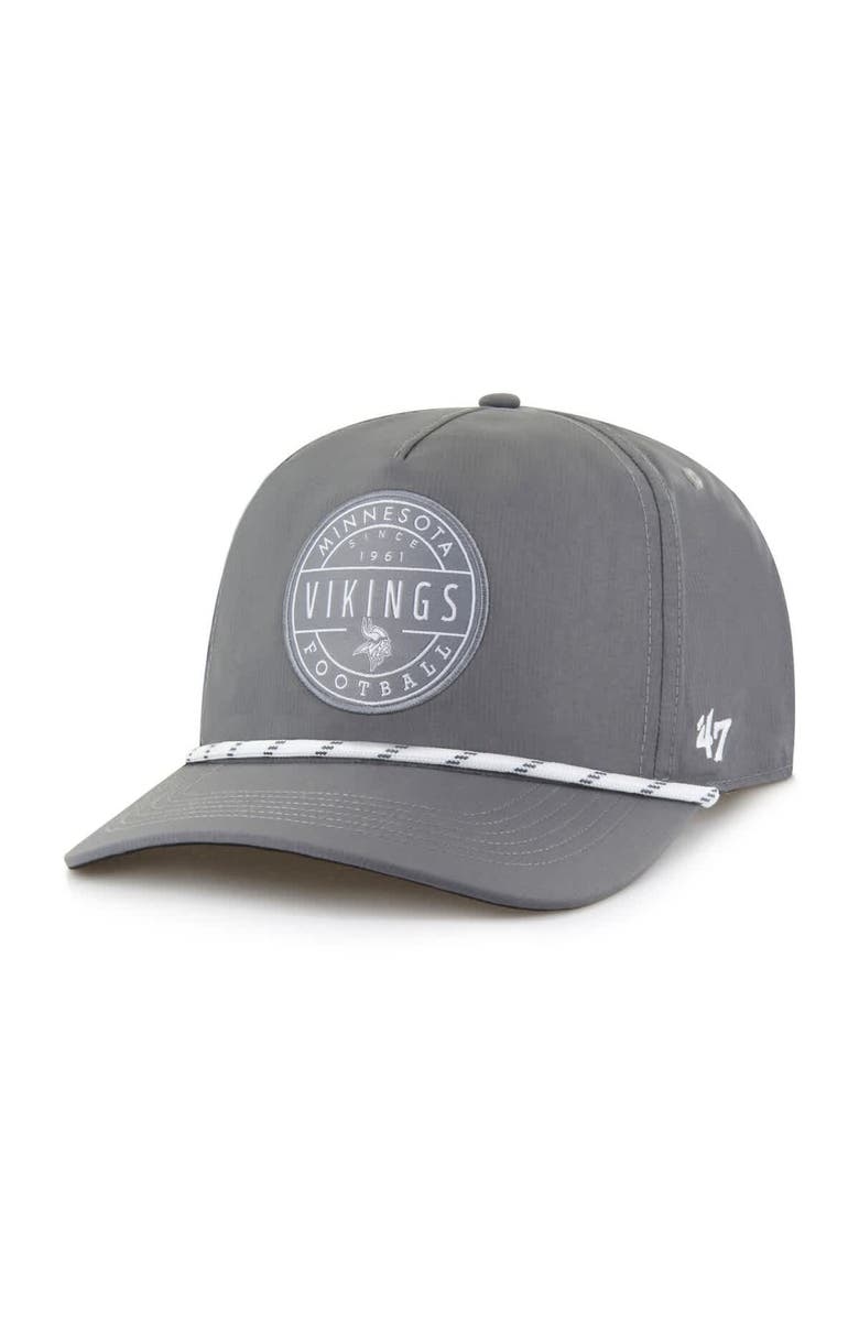 '47 Men's '47  Gray Minnesota Vikings Suburbia Hitch Adjustable Hat, Main, color, 