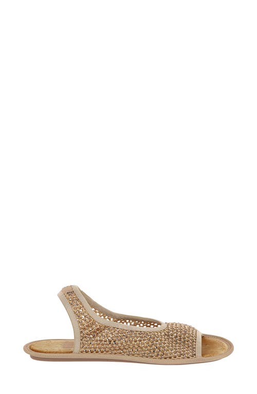 Ferragamo Woven Slingback Sandal In Neutral