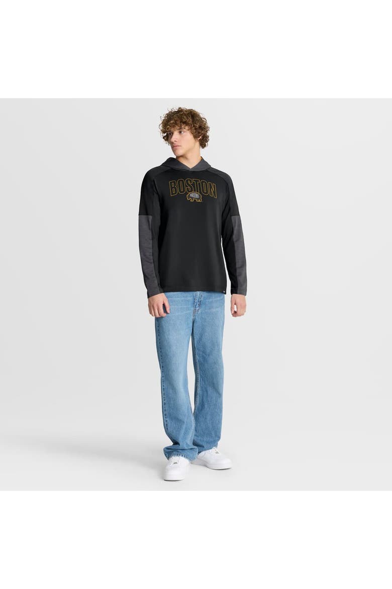 Men's Fanatics Black Boston Bruins Penalty Shot Long Sleeve Hoodie T-Shirt, Alternate, color, Black