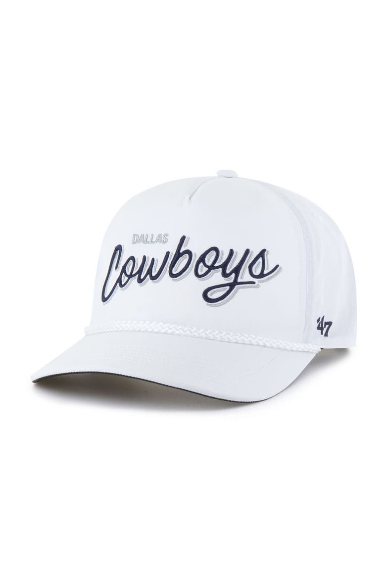 Men's '47  White Dallas Cowboys Brrr Fairway Hitch Adjustable Hat, Main, color, White