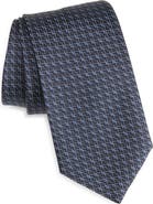 Canali Geometric Silk Tie