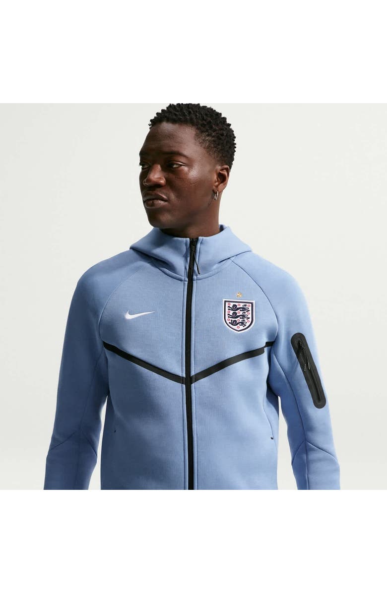 Nike Men's Nike Blue England National Team 2026 Tech Fleece Windrunner Raglan Full-Zip Hoodie, Alternate, color, Blue