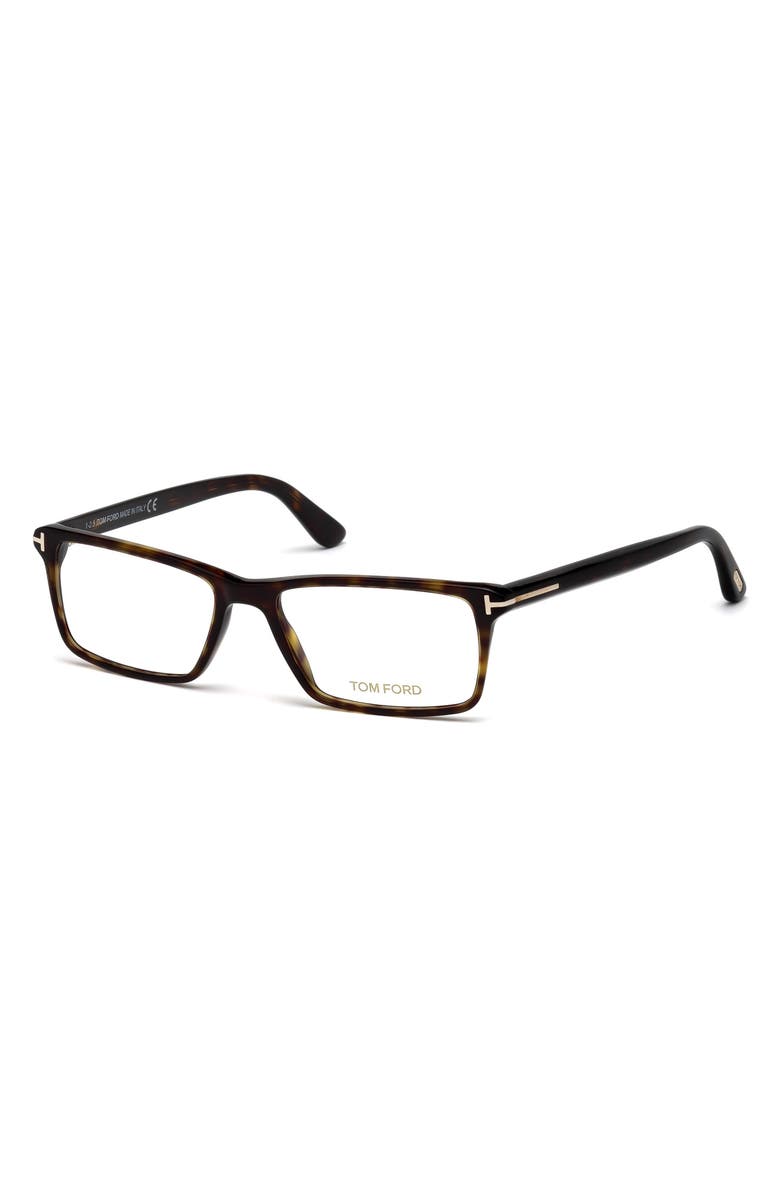 TOM FORD 56mm Geometric Optical Glasses, Alternate, color,