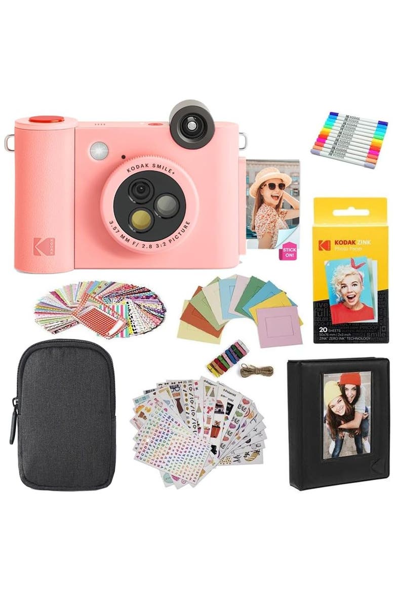 Smile+ 2-in-1 Instant Camera Gift Bundle, Main, color, Pink