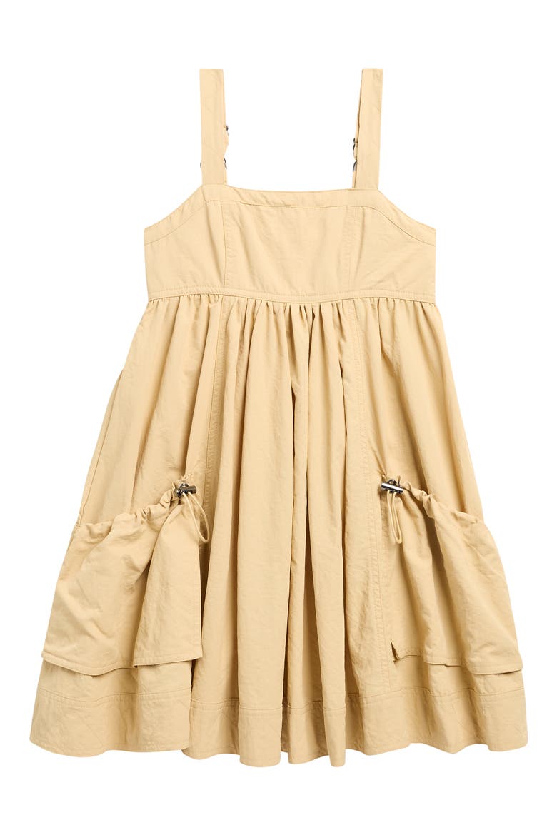 Kids' Pinafore Pocket Dress, Main, color, SAND DUNE