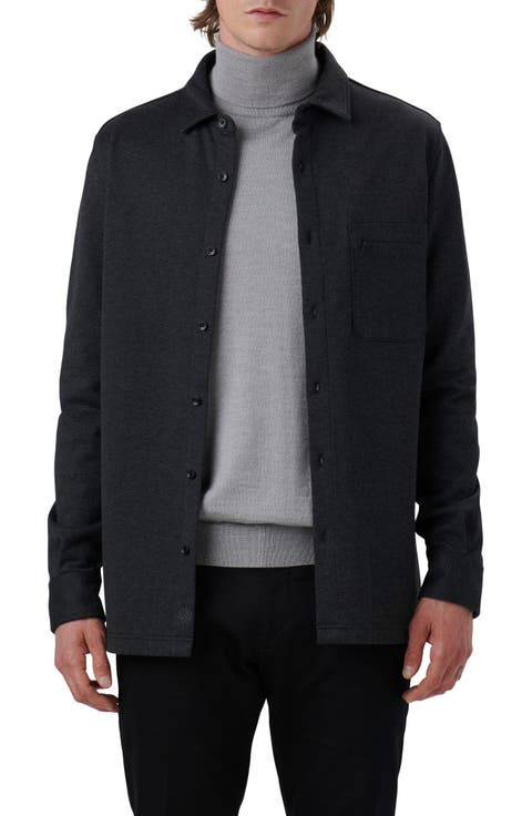 Cotton Blend Shirt Jacket