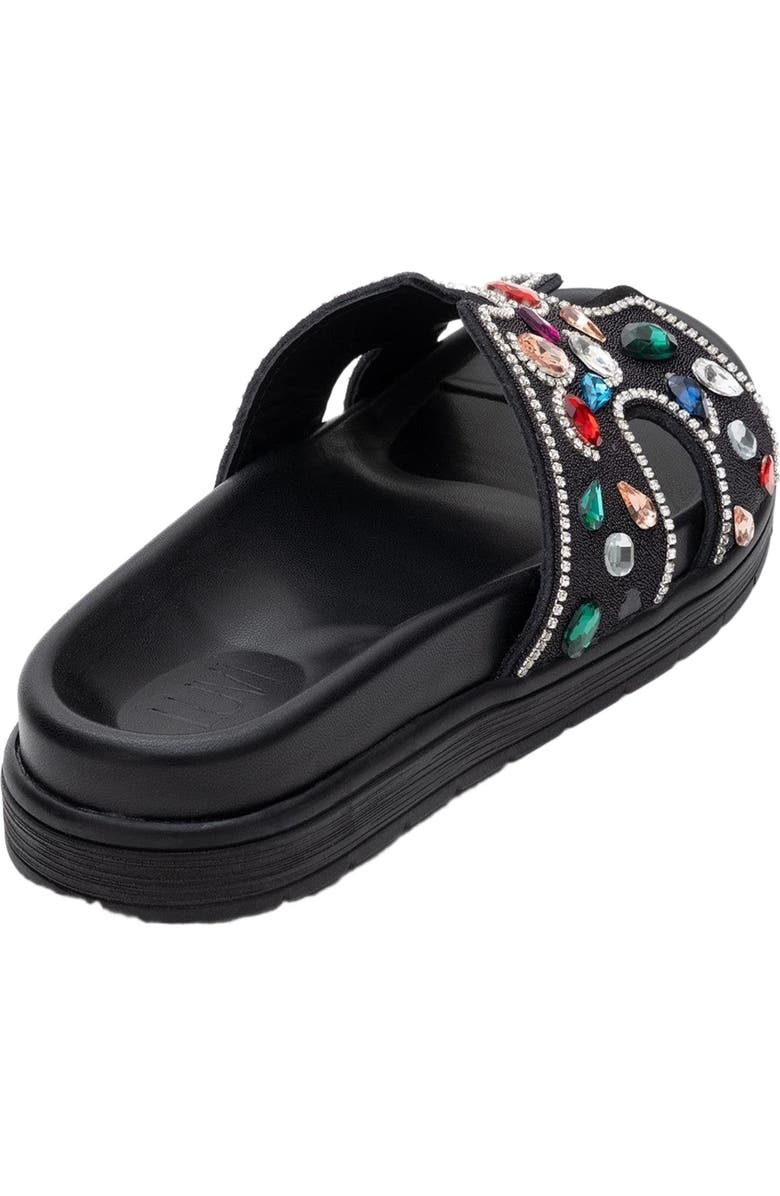 Forever & Always Shoes Denilla Leather Embellished Slide Sandal, Alternate, color,