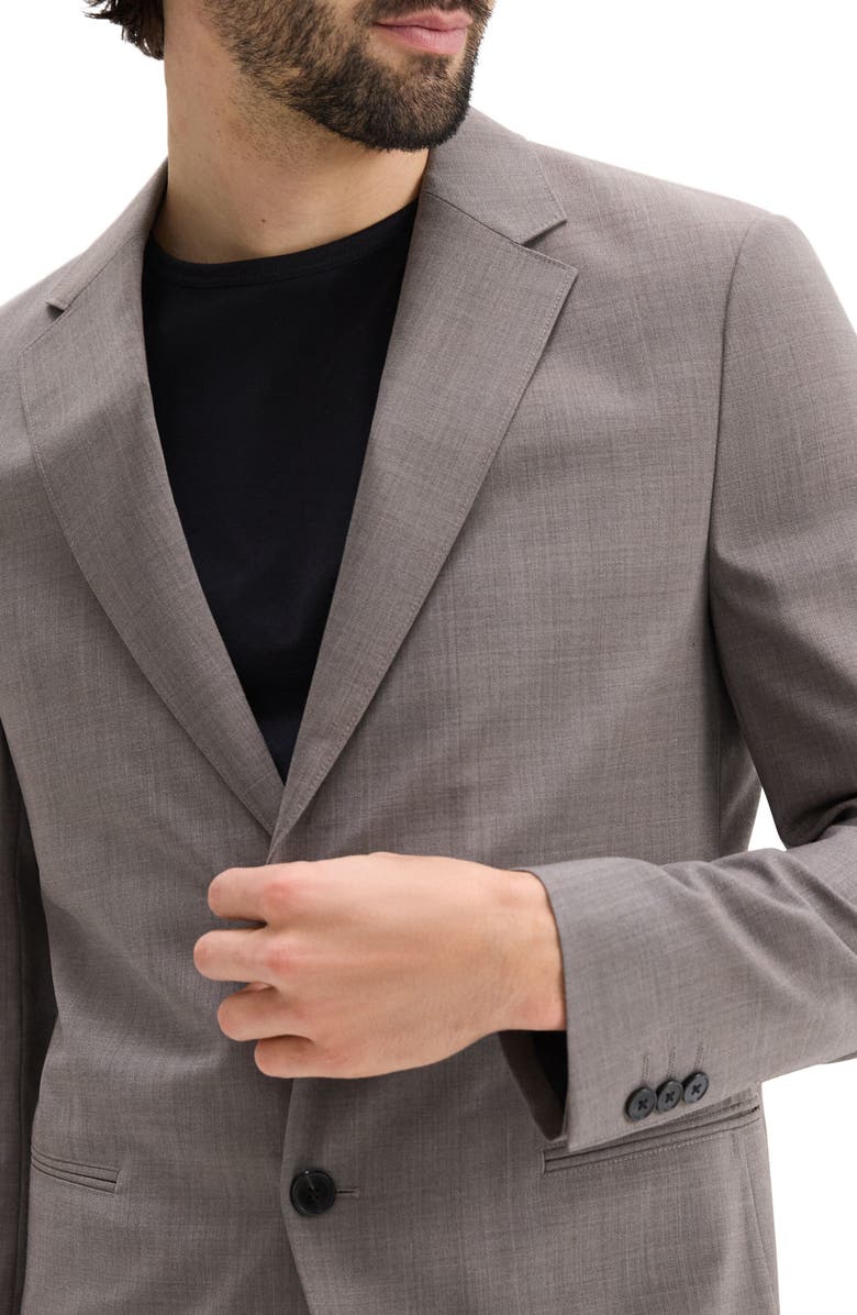 Theory Clinton Travel Motion Wool Blend Blazer, Alternate, color, Walnut Melange