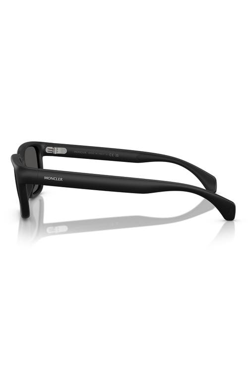 Moncler Men's Me8002 Pillow Sunglasses In Matte Black