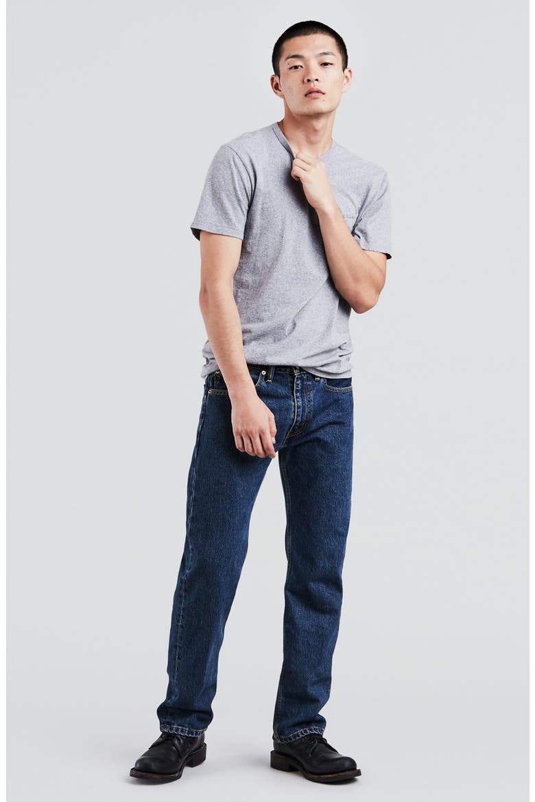 505™ Regular Dark Straight Jeans - 29–36" Inseam, Alternate, color, DARK SW
