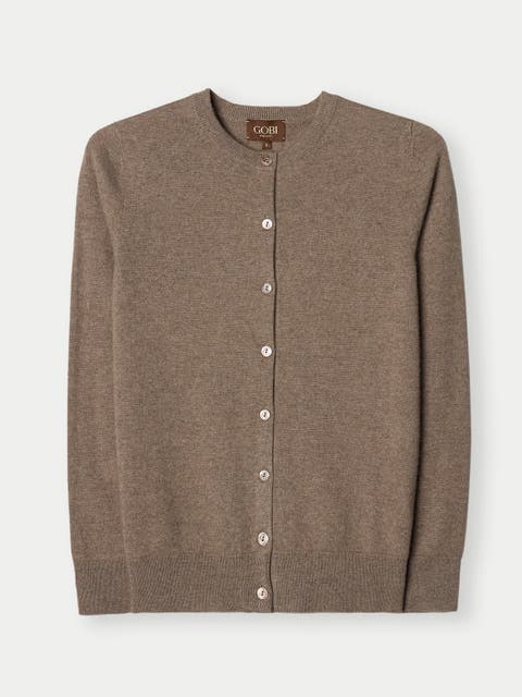 Timeless Cashmere Crewneck Cardigan