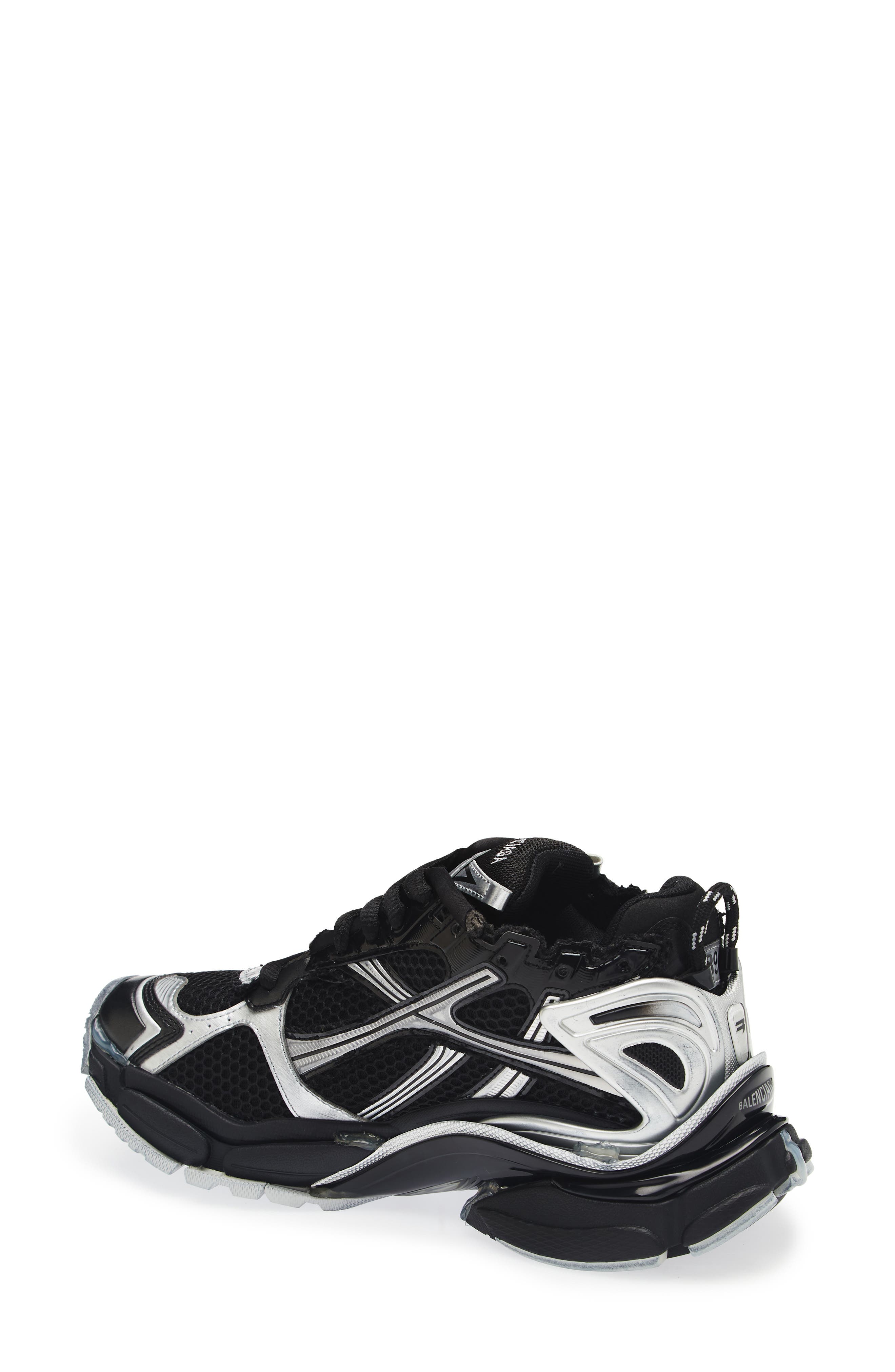 Balenciaga Runner Sneaker, Alternate, color, Black/ Silver