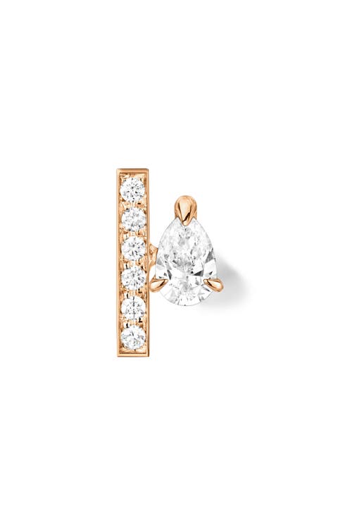 Serti Sur Vide Diamond Single Earring