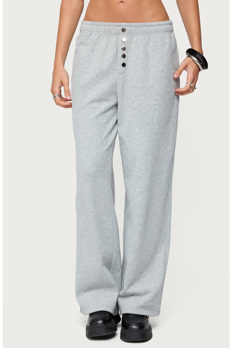 Lorelle Wide Leg Sweatpants, Main, color, GRAY-MELANGE
