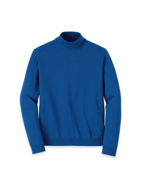 Supima Cotton Mock Neck Sweater