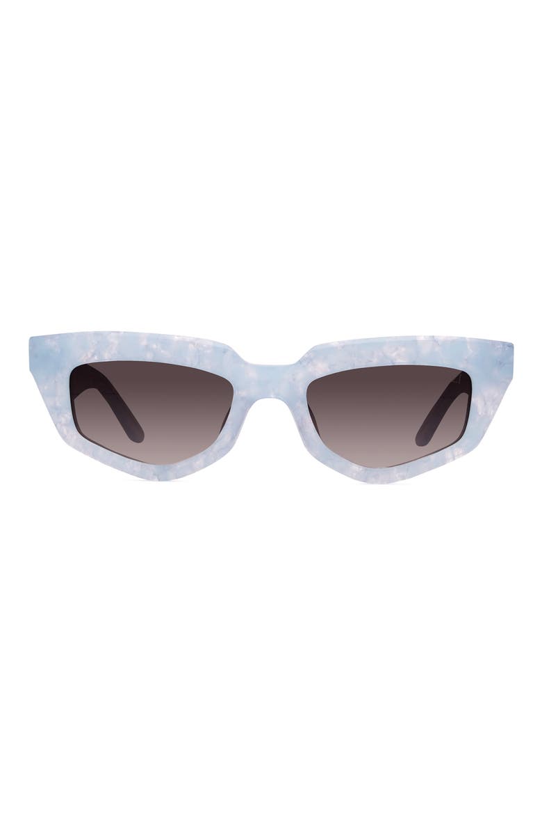 On Read 49mm Cat Eye Sunglasses, Main, color, BB BLUE QUARTZ / SMOKE