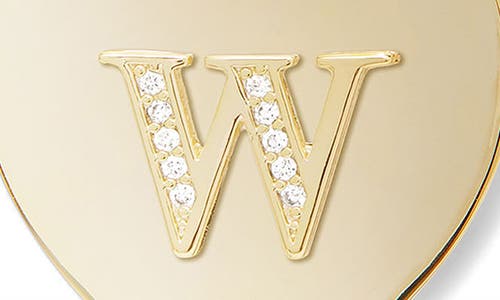 Melinda Maria Love Letters Initial Heart Medallion Necklace In Gold W