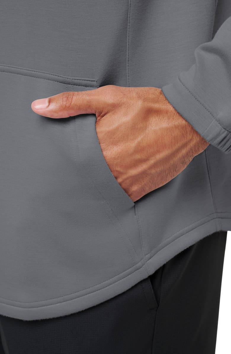 TravisMathew Fibercloud Hoodie, Alternate, color, Light Grey