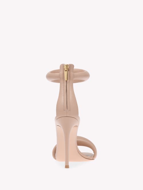 Gianvito Rossi Bijoux 105mm Puffy Napa Ankle-cuff High-heel Sandals In Pink