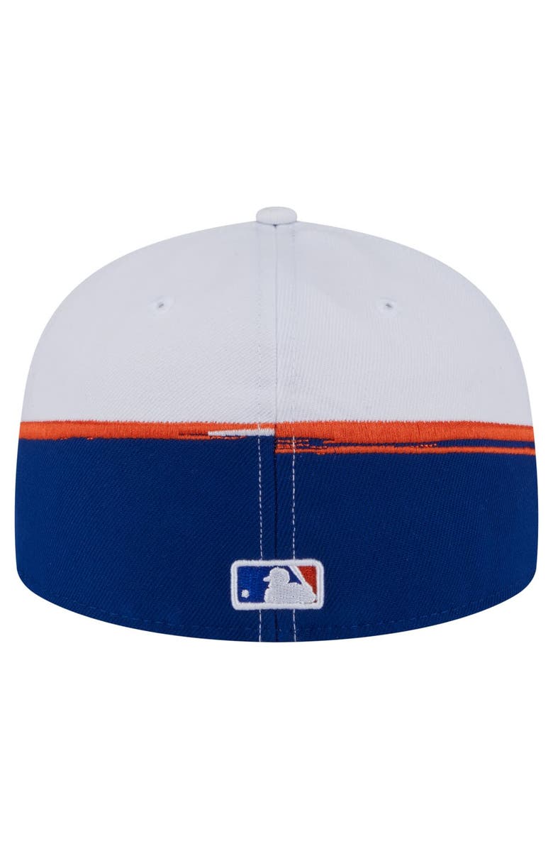 New Era Men's New Era  Royal/White New York Mets Paint Stroke 59FIFTY Fitted Hat, Alternate, color, Royal