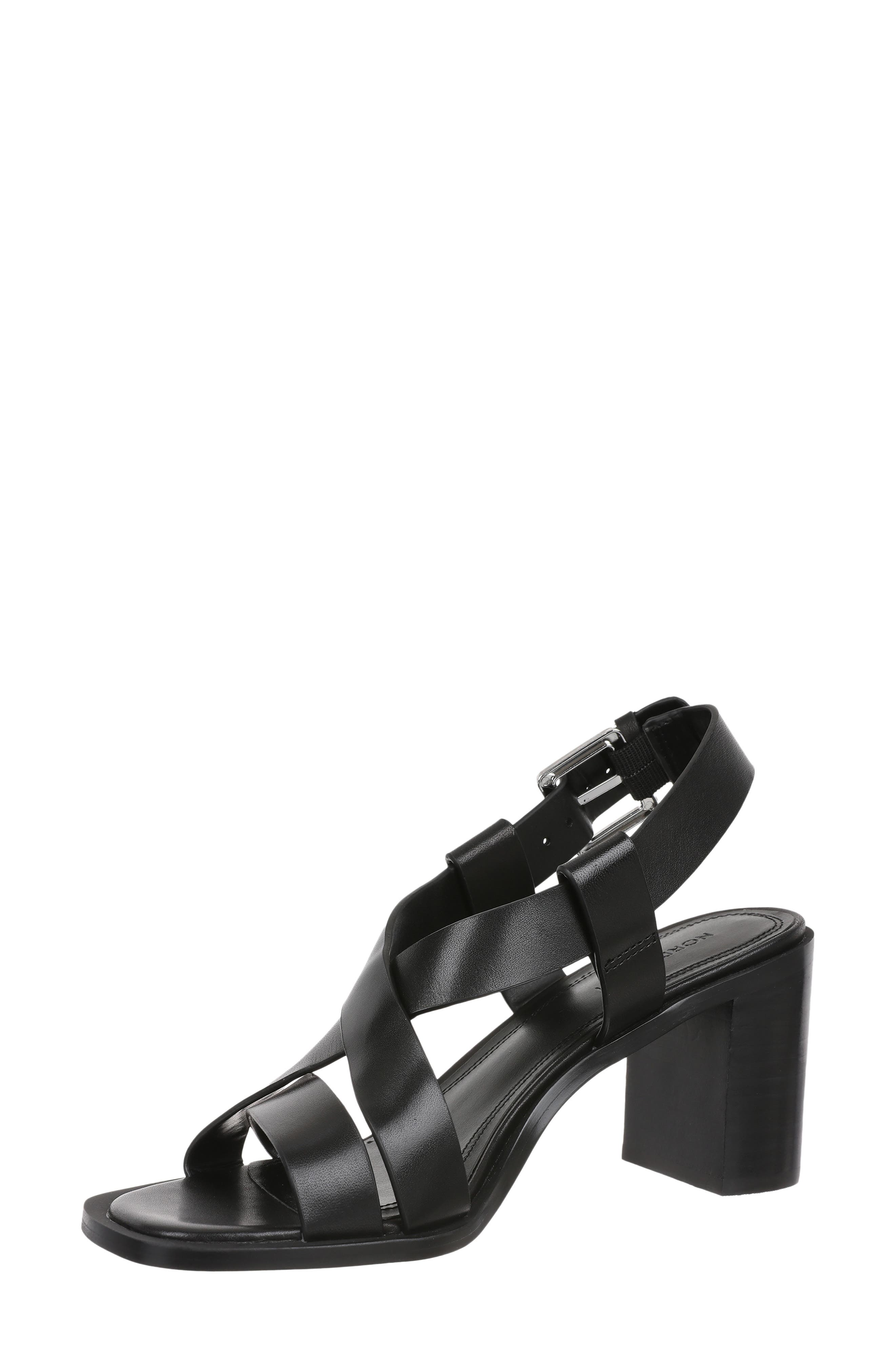 Nordstrom Kalindi Cross Strap Sandal, Alternate, color, Black