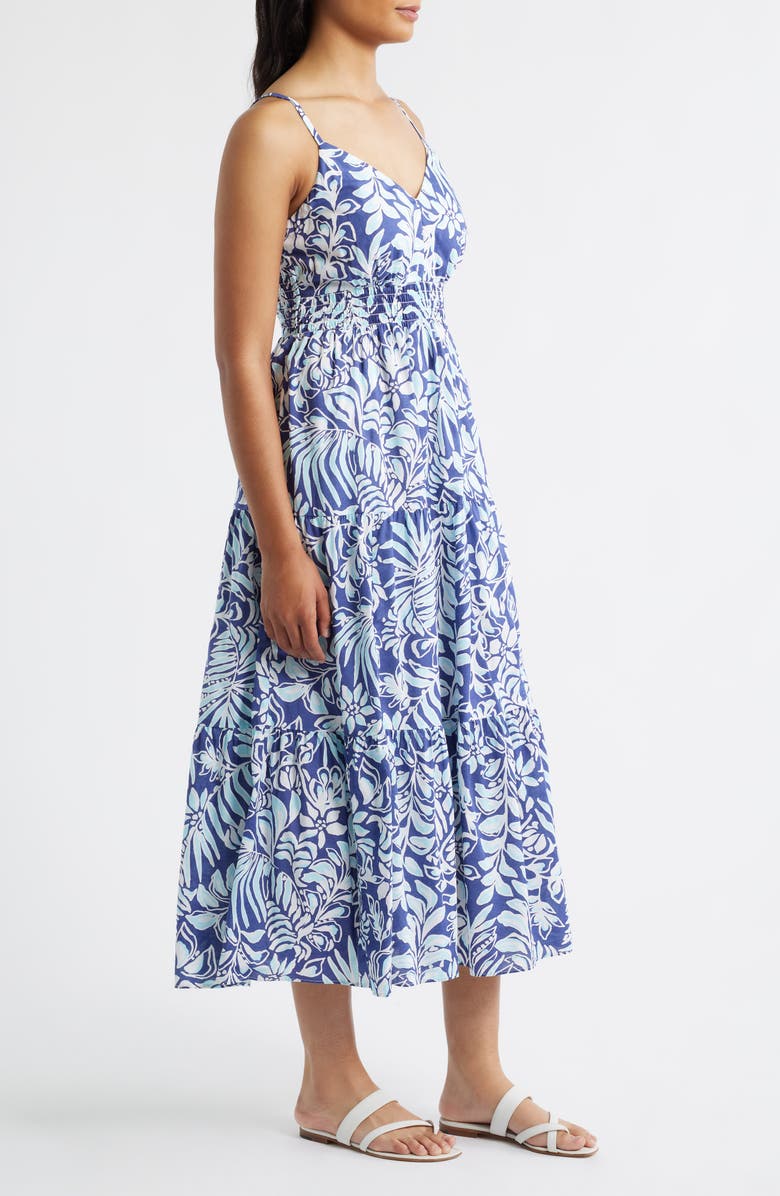 Lilly Pulitzer<sup>®</sup> Zanna Cotton Midi Sundress, Alternate, color, Sapphire Pool Summer