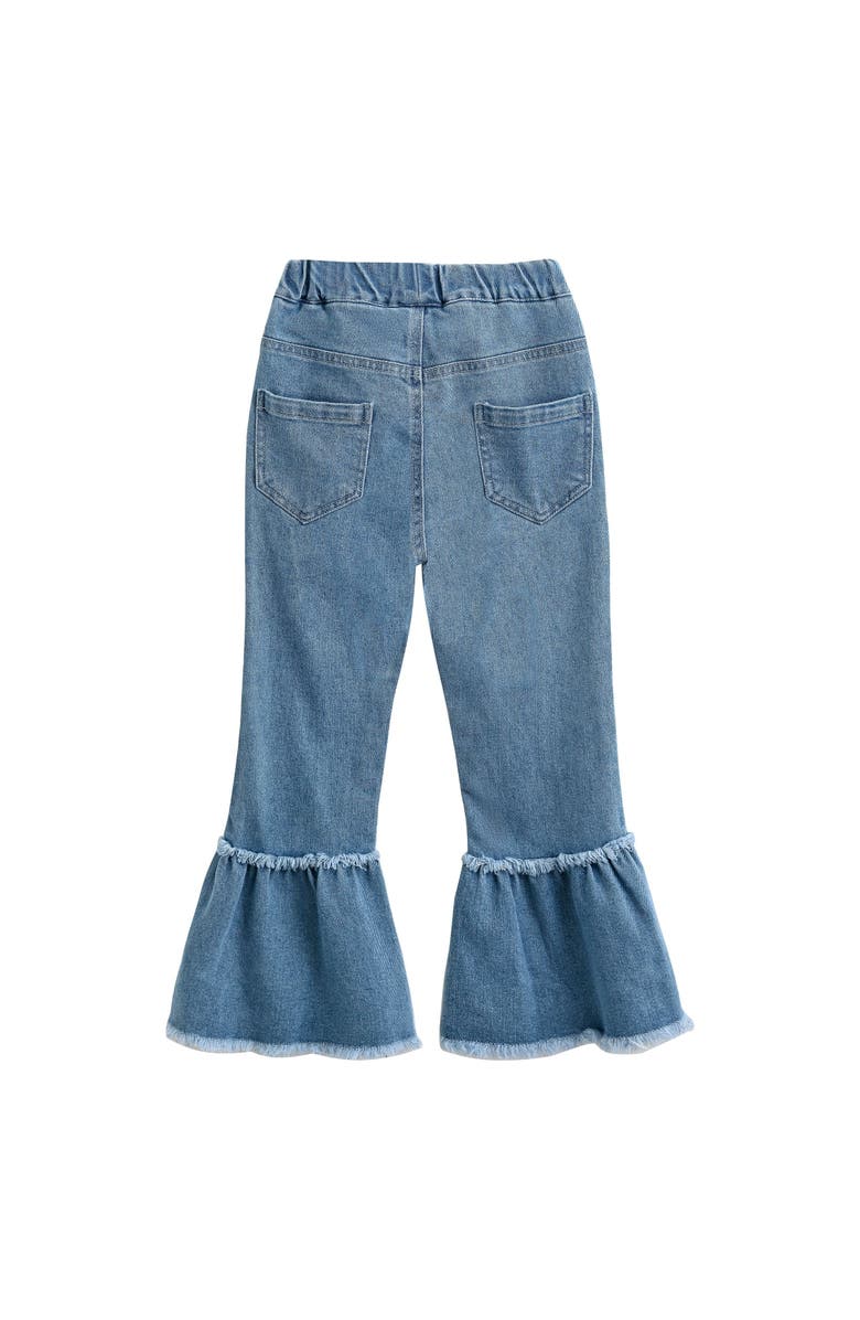 Mimi Tutu Denim Ribbon Flare Pants, Alternate, color, Blue