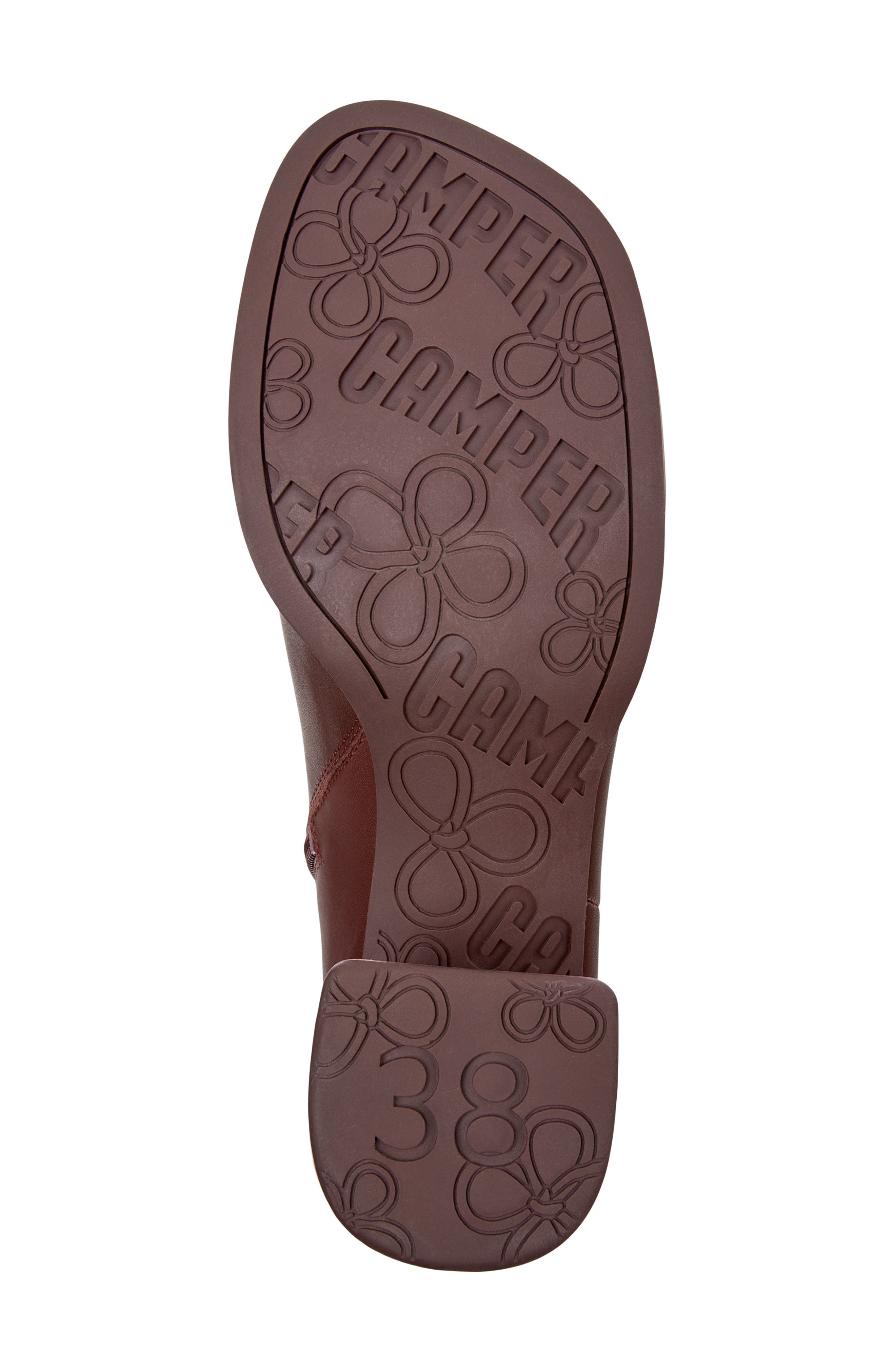 Kora Square Toe Boot, Alternate, color, BURGUNDY