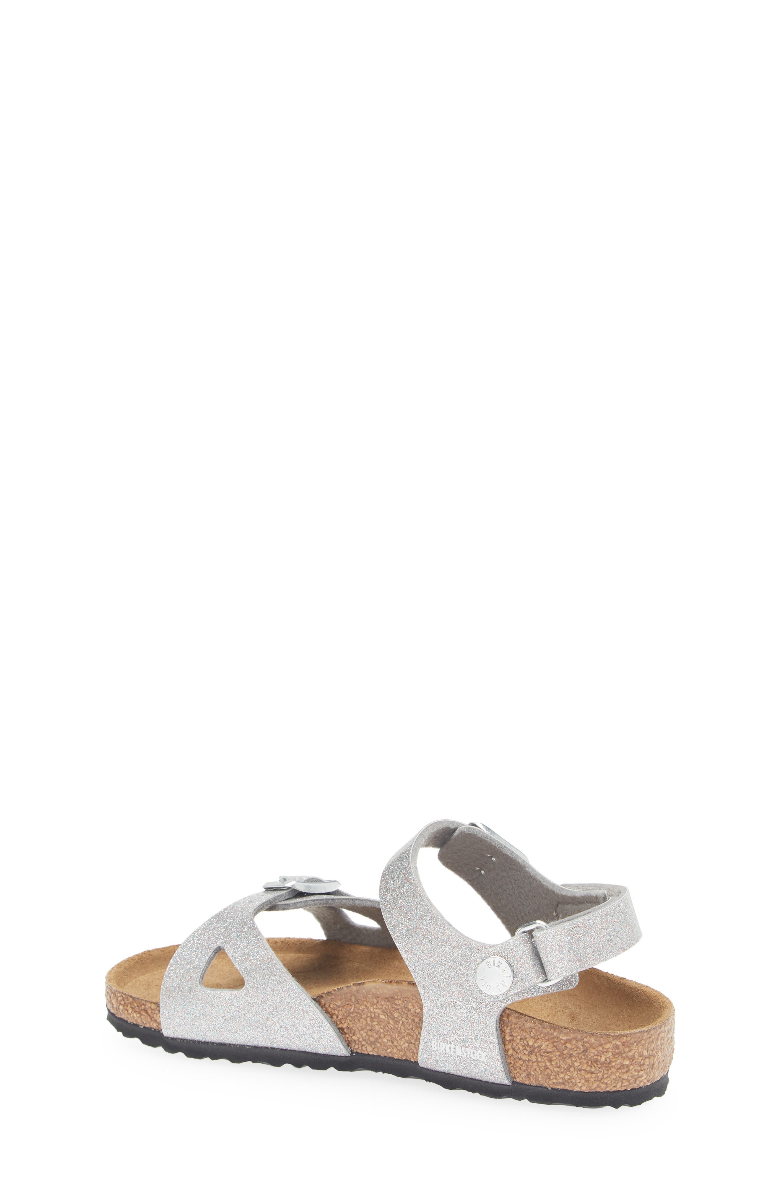 Birkenstock Kids' Rio Sandal, Alternate, color, Silver