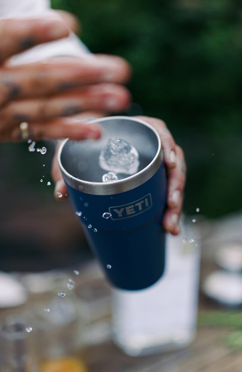 YETI Rambler 20-Ounce Stackable Cup, Alternate, color, Navy