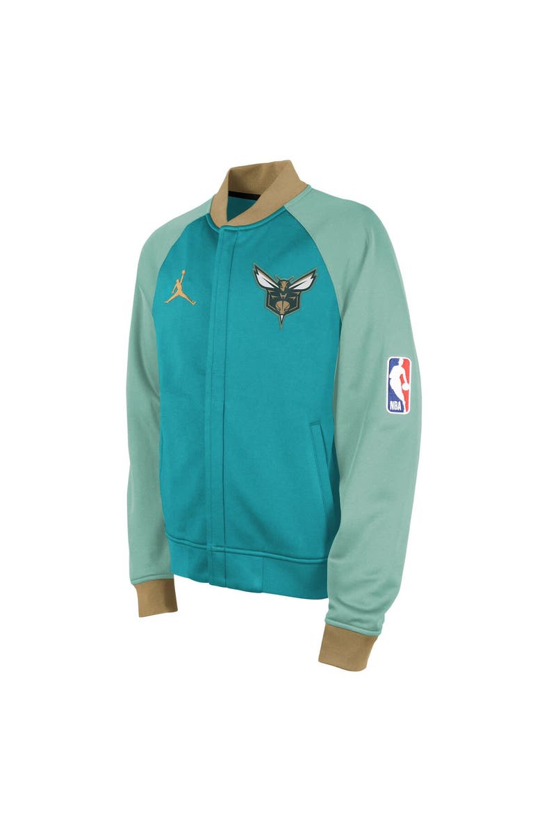Jordan Brand Youth Jordan Brand Teal Charlotte Hornets 2023/24 City Edition Authentic Showtime Full-Zip Jacket, Alternate, color,