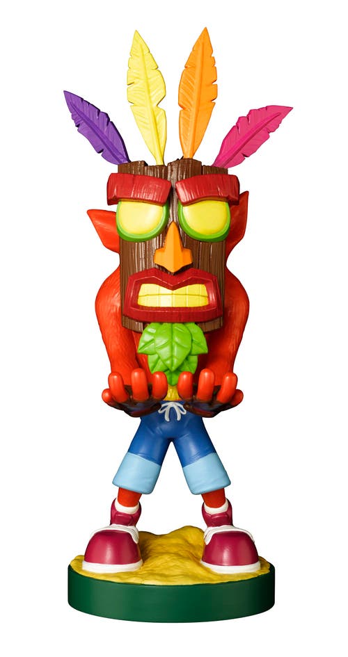 Exquisite Gaming Cable Guy Phone/Controller Holder Crash Bandicoot, Crash Aku Aku in Multicolored  product