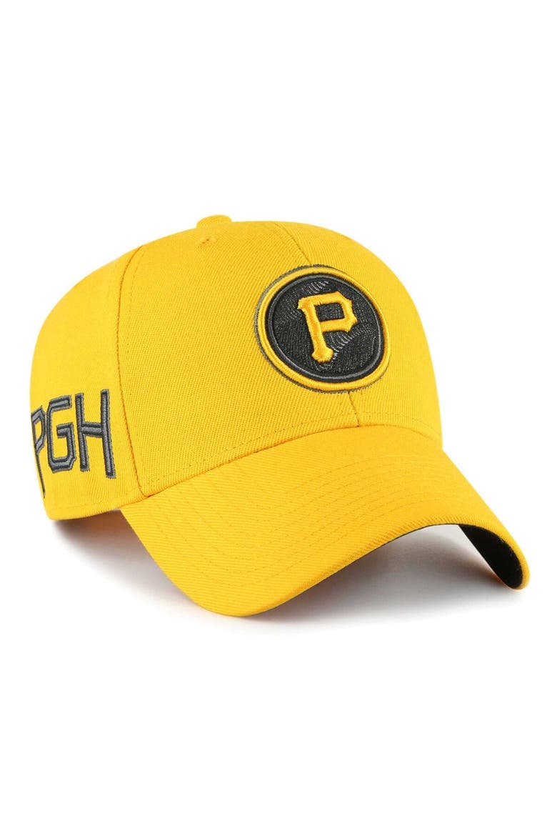 Men's '47  Gold Pittsburgh Pirates 2023 City Connect MVP Adjustable Hat, Main, color, Gold