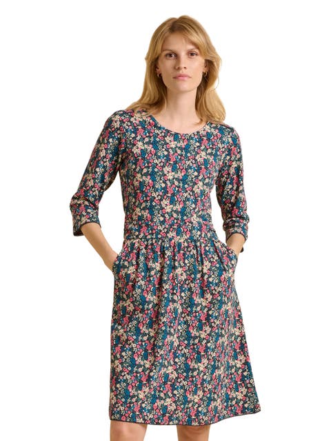 Freya 3/4 Sleeve Round Neck Dress