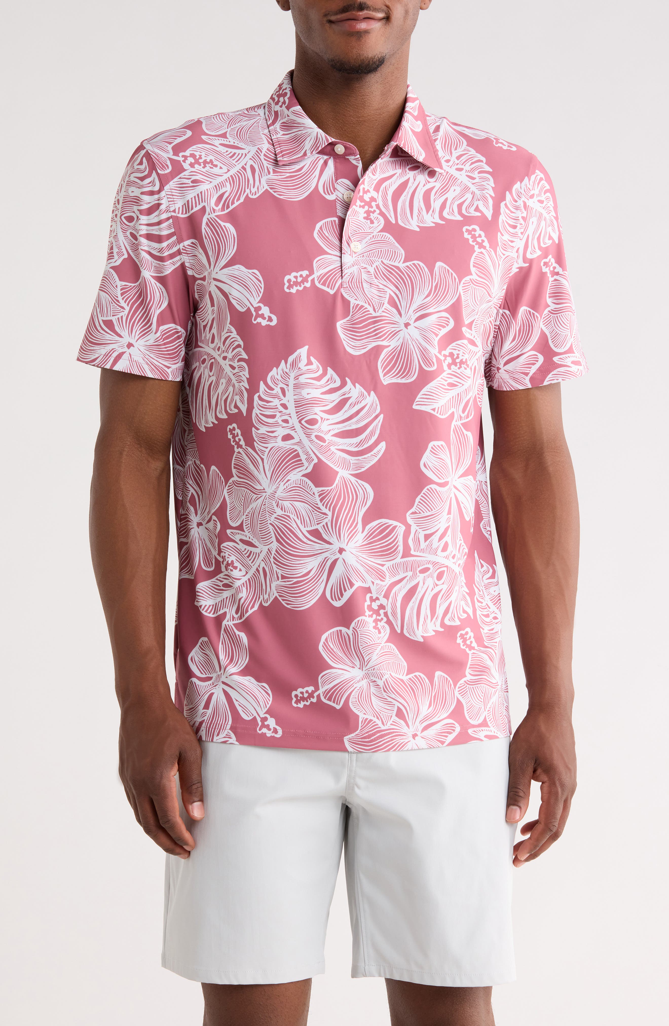 Reyn Spooner Muana Monstera Polo