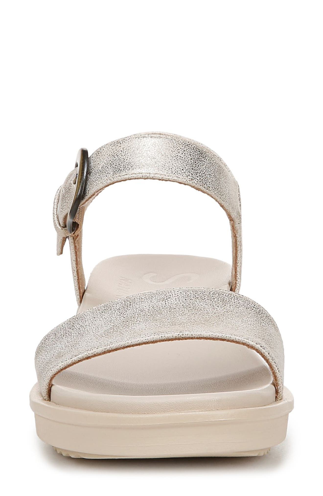 SOUL NATURALIZER Emma Block Heel Sandal, Alternate, color, Gold Faux Leather