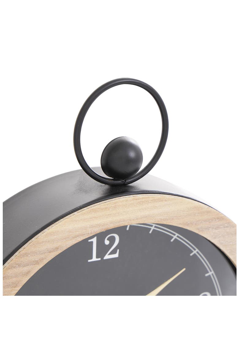 Set of 2 Modern Wooden Clocks, Alternate, color, BLACK