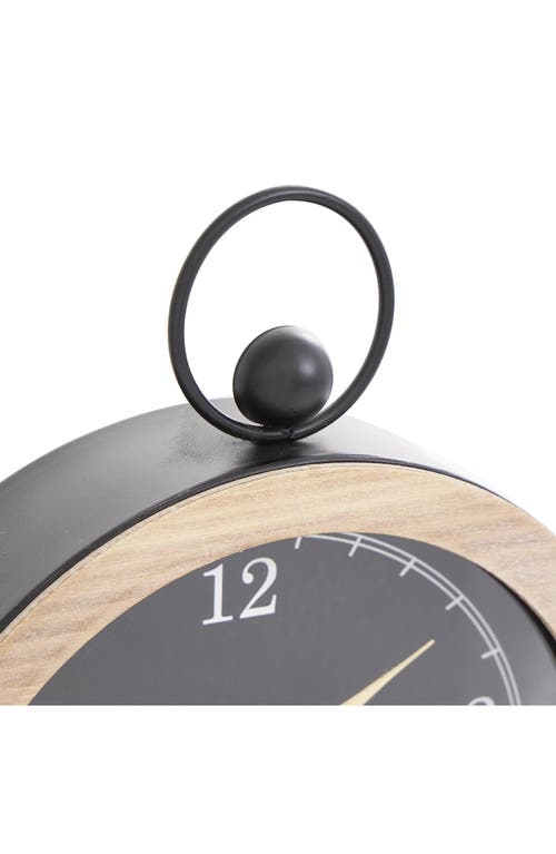 Vivian Lune Home Set Of 2 Modern Wooden Clocks In Black