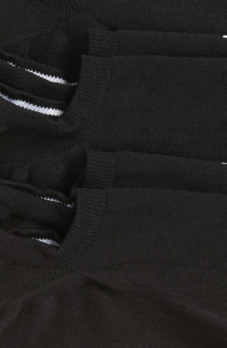 Calvin Klein 3-Pack No-Show Socks, Alternate, color, Black