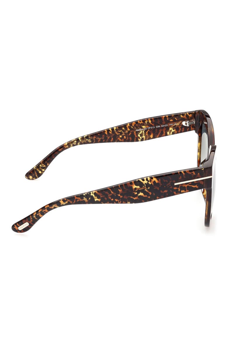 56mm Gradient Cat Eye Sunglasses, Alternate, color, DARK HAVANA / GRADIENT SMOKE