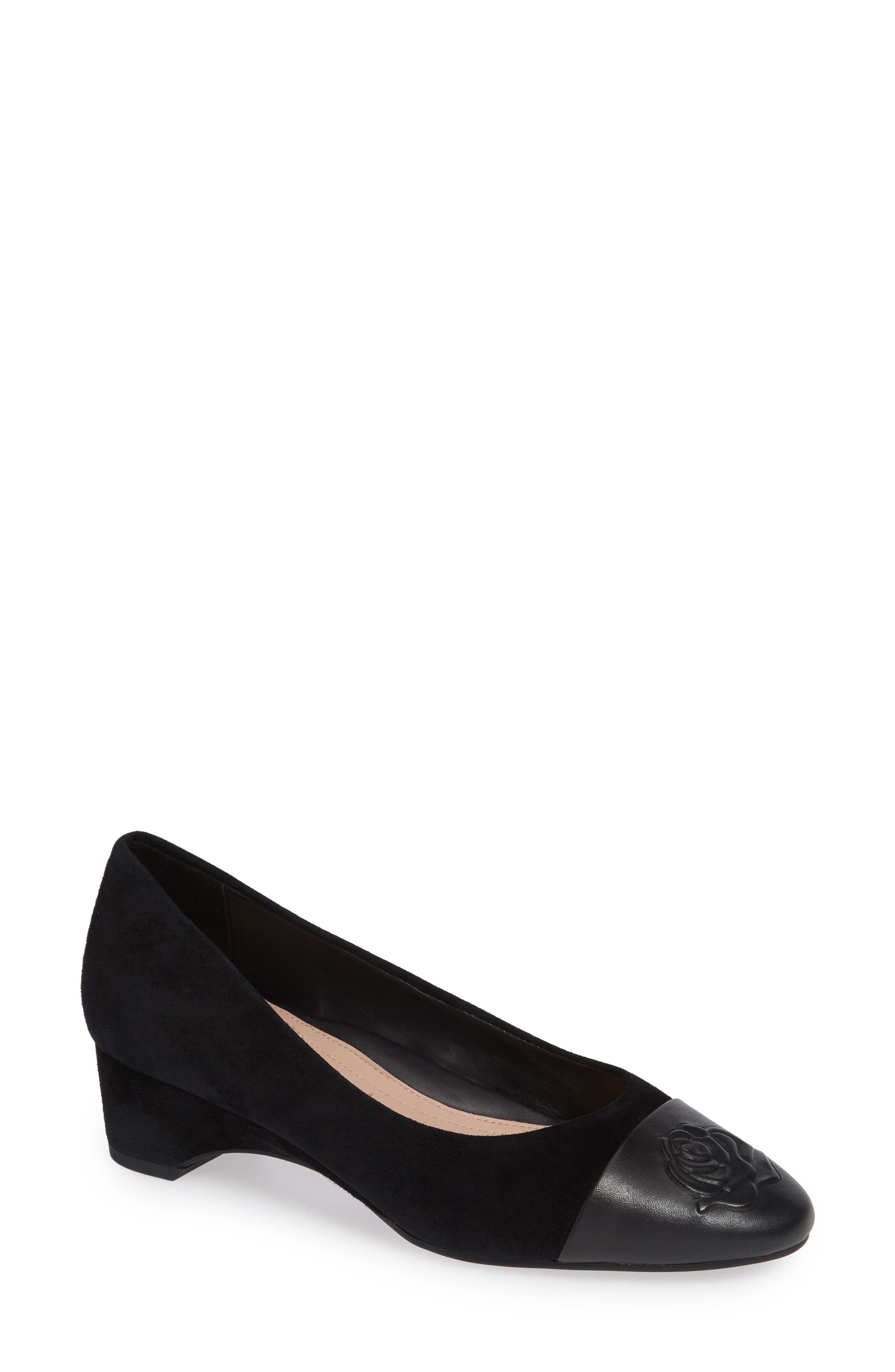 Taryn Rose Babe Cap Toe Pump, Main, color, 