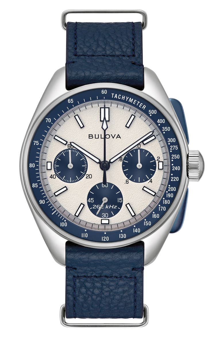 Lunar Pilot Chronograph Watch, 43.5mm, Alternate, color, SILVER-TONE